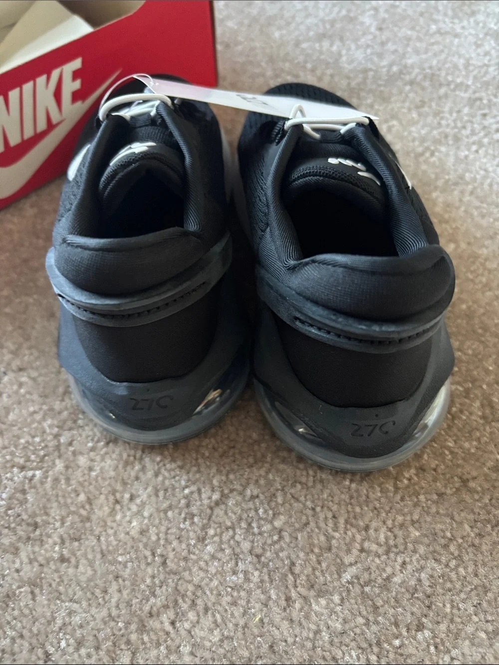 Nike Kids Black and White Athletic Running Shoes